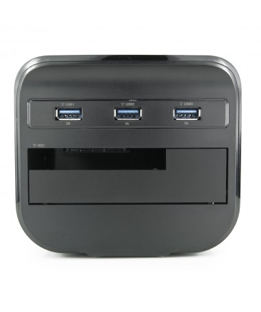 Docking Station Sata - Max 1HDD - 3 Porte USB 3.0 - Quick Charge  - Nero