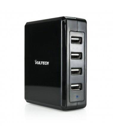 Caricatore Adattatore Universale da Tavolo 4 USB 220V 5V 6,8A - Nero   CC-068N