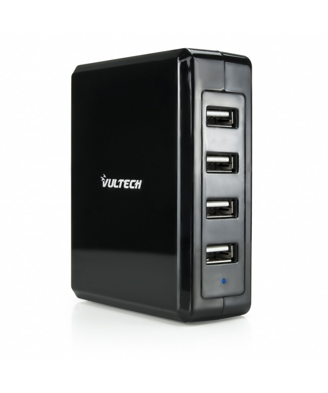 Caricatore Adattatore Universale da Tavolo 4 USB 220V 5V 6,8A - Nero   CC-068N