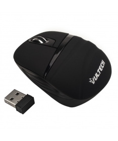 Wireless Micro Optical Mouse 1600Dpi USB 2.0 - Black