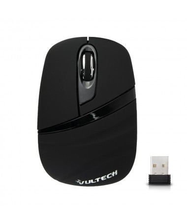 Wireless Micro Optical Mouse 1600Dpi USB 2.0 - Black