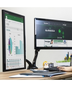 Supporto Girevole Da Scrivania Per  2 Monitor 13" A 27" - Pro