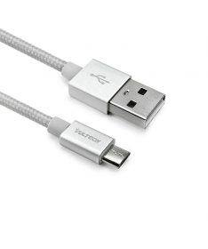 Cavo Smartphone Micro-USB in Nylon 2m - Bianco