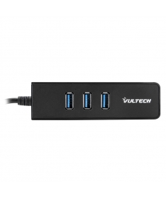 Hub 3 porte USB 3.0 + 1 porta Gigabit Ethernet - HRJ-03USB3