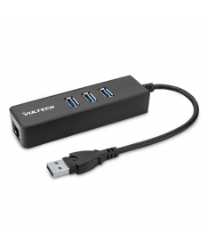Hub 3 porte USB 3.0 + 1 porta Gigabit Ethernet - HRJ-03USB3