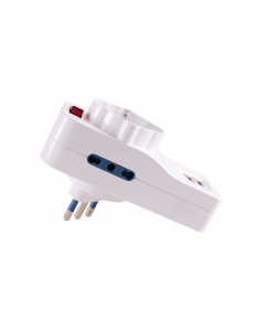 Adattatore Tripolare con 2 USB - Max 2A (1+1A) 