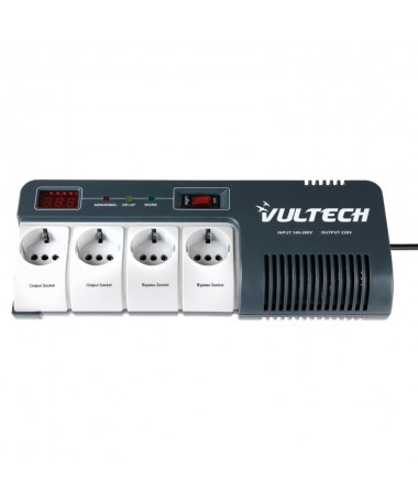 Stabilizzatore di Tensione AVR 1000VA 4 Schuko LCD