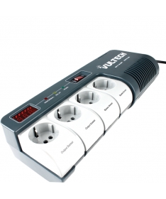 Stabilizzatore di Tensione AVR 1000VA 4 Schuko LCD